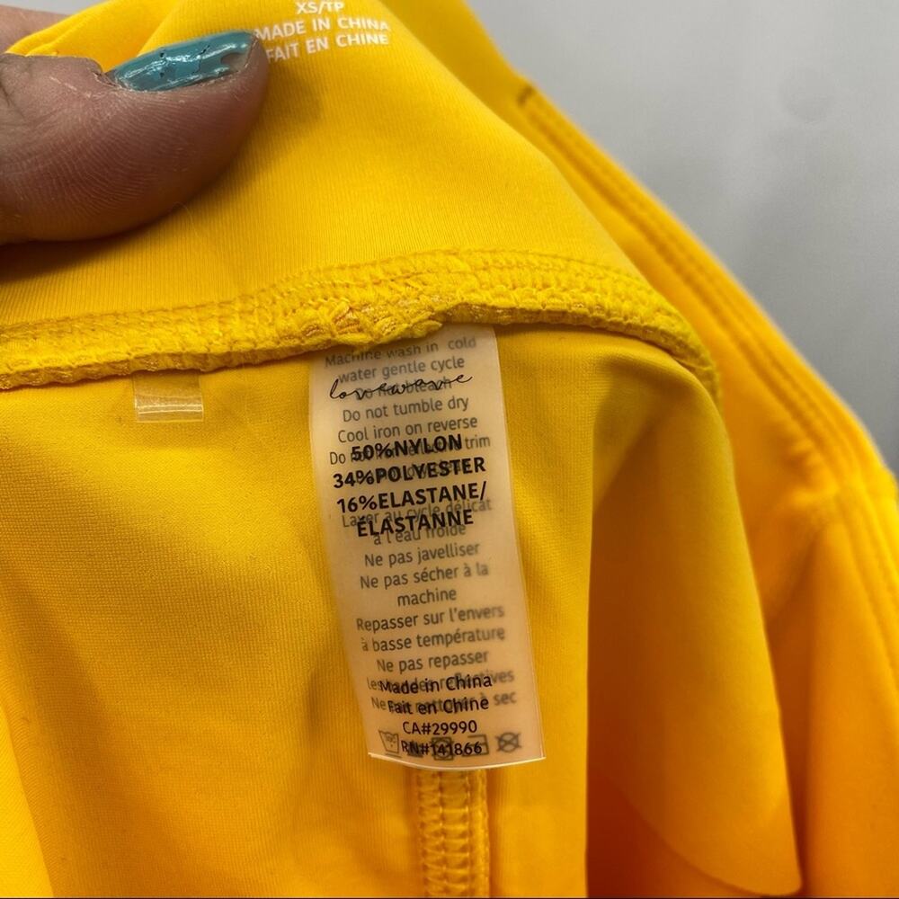 Lovewave Revolve Luka Ankle Crop Leggings In Yellow - Picture 4 of 9